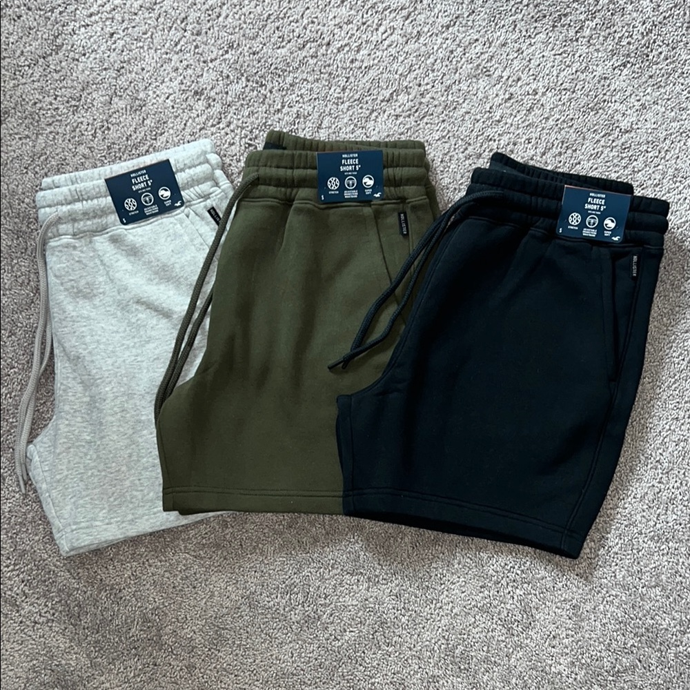 Men’s Hollister Fleece Shorts - Set of 3